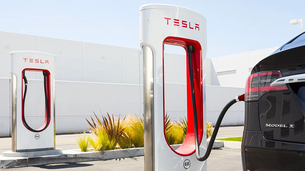 tesla charging station