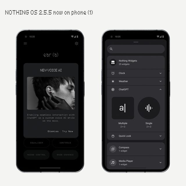 Nothing Phone (1) Gains ChatGPT Support with Nothing OS 2.5.5 Update