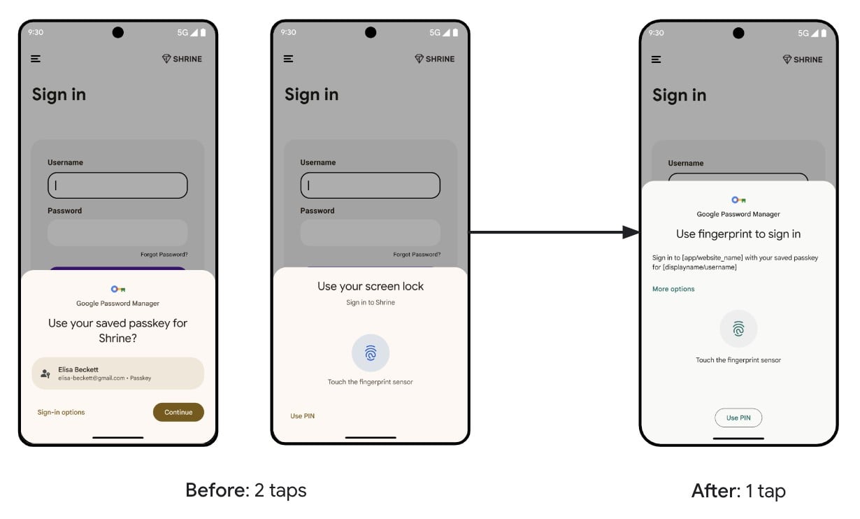 Android 15 Beta 3 one-step migration key